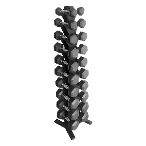 TORRE HALTER SEXTAVADO TPU DE 1 A 10KG C/ PEGADA CROMADA