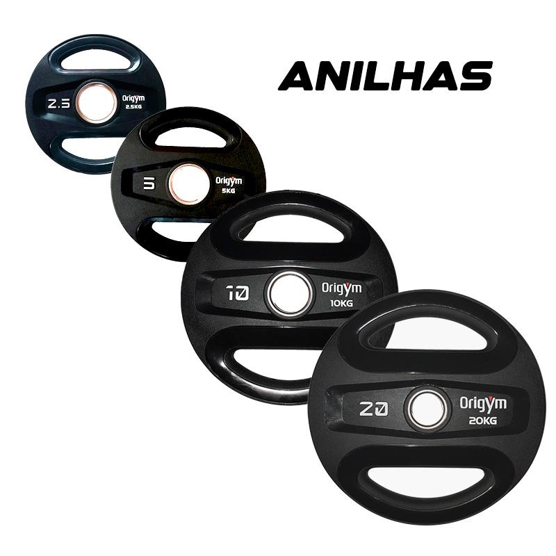 Kit Anilhas Olimpicas OriGym TPU (200 Kg)